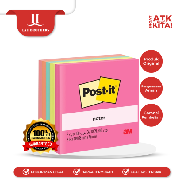 3M POST IT STICKY NOTE NO.654-5AN (1PAD)