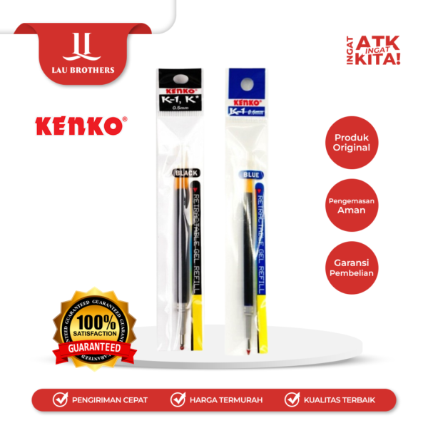 KENKO ISI ULANG PULPEN/ PEN REFILL K1, K*  (1PACK/ 24PCS)