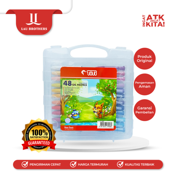 TITI KRAYON MINYAK/ CRAYON OIL PASTEL 48 TI-P-48S (1SET)