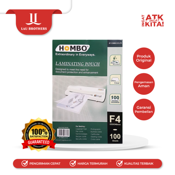 HOMBO PLASTIK LAMINATING F4 (1PACK)