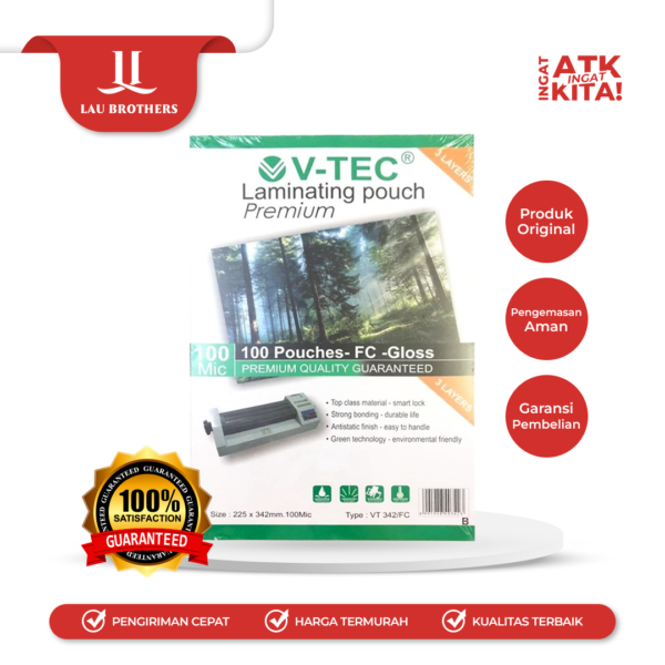 V-TEC PLASTIK LAMINATING F4 (1PACK)