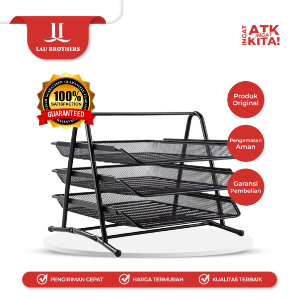 ESCO DOCUMENT TRAY BASKET 3 TRAY DT-443 (1PC)