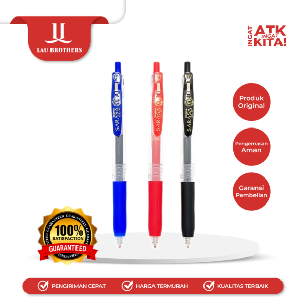 ZEBRA PULPEN GEL SARASA JJB15 0.7mm (1LSN/ 12PCS)