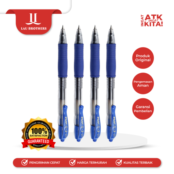 PILOT PULPEN G-2 GEL INK BALLPOINT PEN 0.7mm (BL-G2-7) (1LSN/ 12PCS)