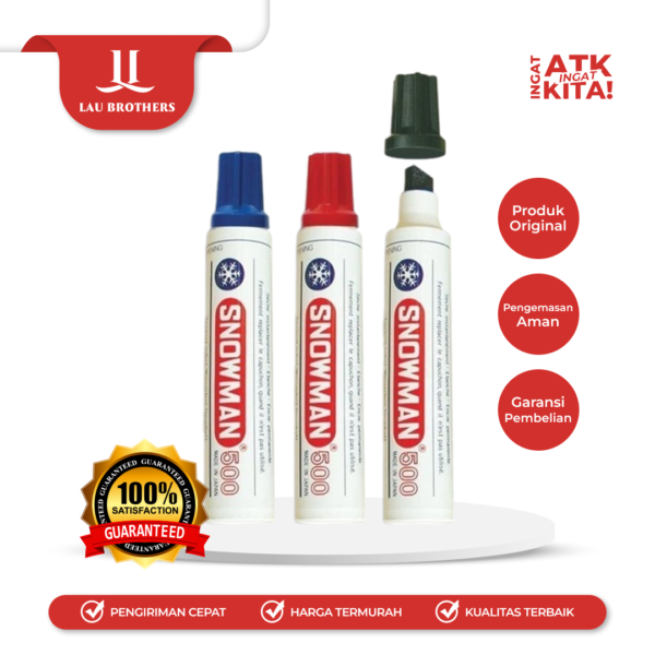 SNOWMAN SPIDOL JUMBO/ BIG MARKER NO.500 (1LSN/ 12PCS)