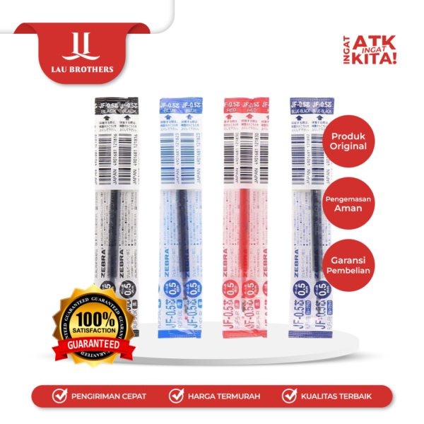 ZEBRA ISI ULANG TINTA PULPEN SARASA/  SARASA REFILL PEN 0.5mm (1LSN/ 12PCS)