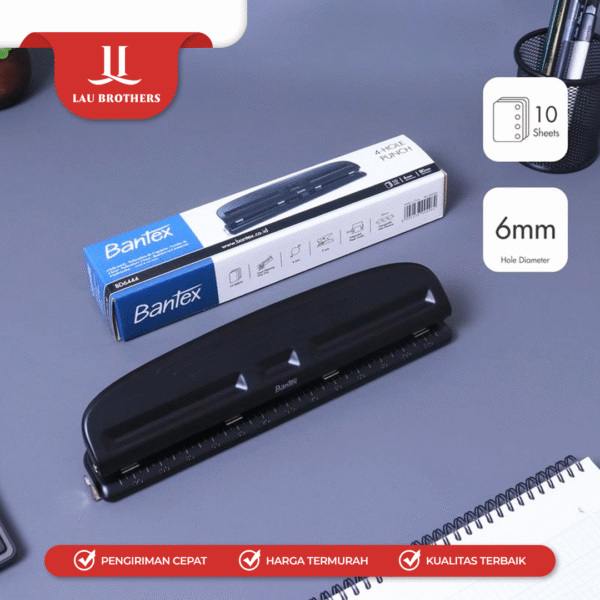 BANTEX 4 PEMBOLONG KERTAS/ HOLE PUNCH BD6444 (1PC) - Image 3