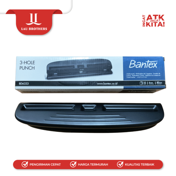 BANTEX 3 PEMBOLONG KERTAS/ HOLE PUNCH BD6333 (1PC) - Image 5