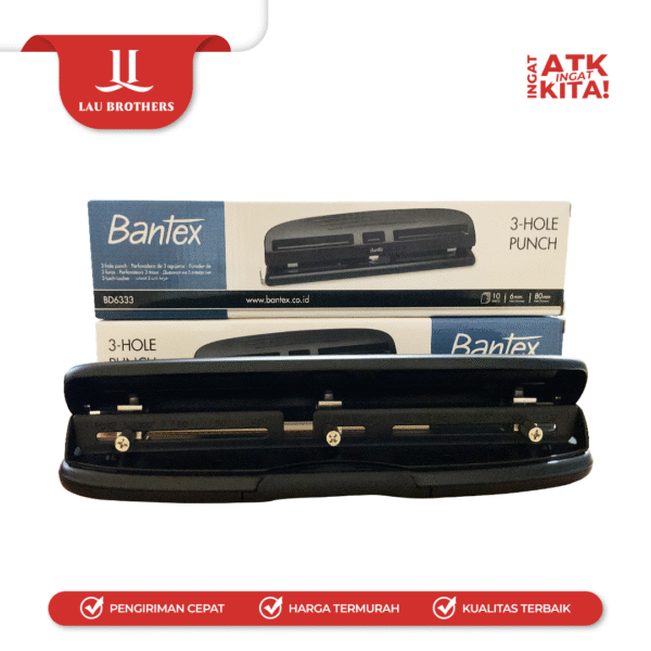 BANTEX 3 PEMBOLONG KERTAS/ HOLE PUNCH BD6333 (1PC) - Image 6