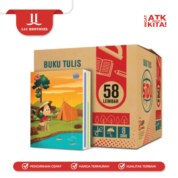 SIDU BUKU TULIS 58LEMBAR (1PACK/ 10BUKU) - Image 3