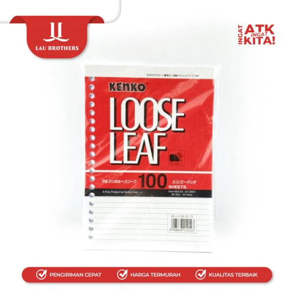 KENKO LOOSE LEAF B5 (1PACK/ 100SHEETS) - Image 3