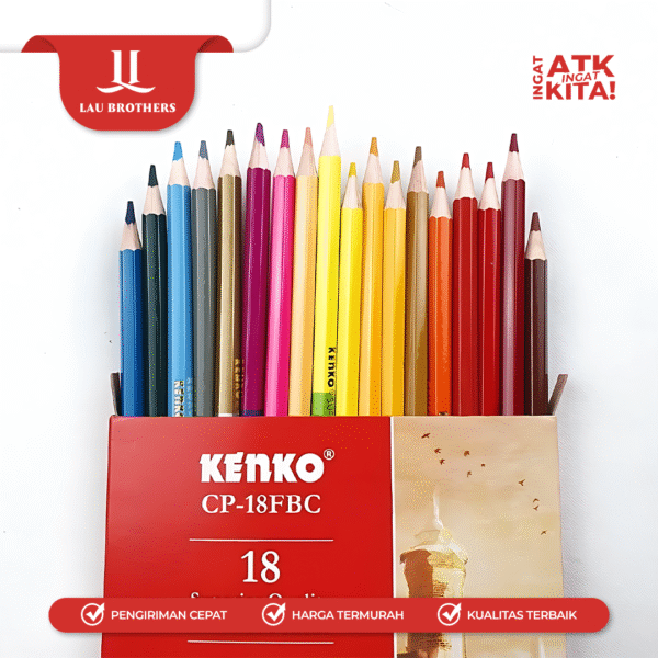 KENKO 18 BI-PENSIL WARNA/ BI-COLOR PENCIL CP-18FBC (1SET) - Image 5