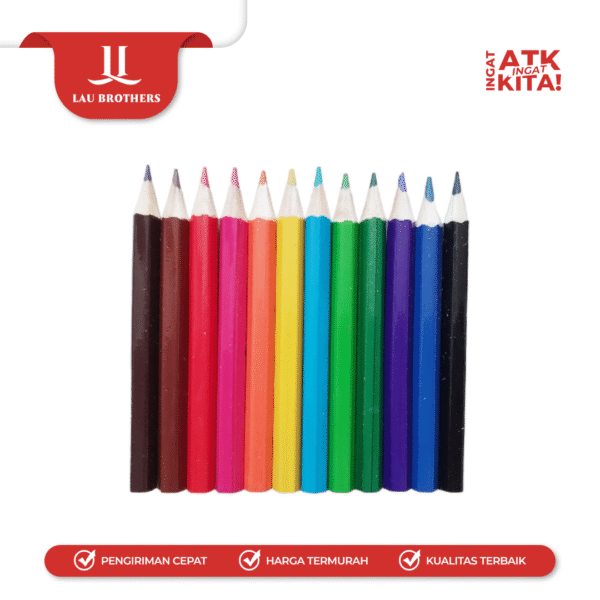 AMANDA 12 PENSIL WARNA/ COLOR PENCIL HALF ACP-123 (1SET) - Image 5