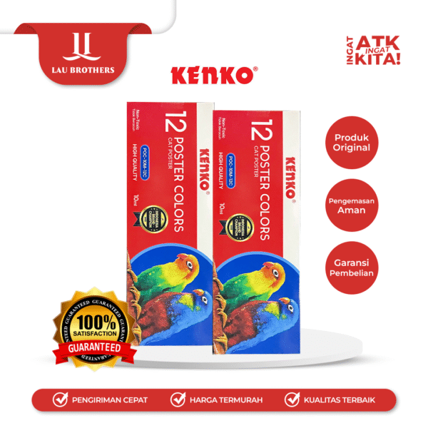 KENKO 12 CAT POSTER WARNA/ COLOR POSTER POC-10M-12C (1SET)
