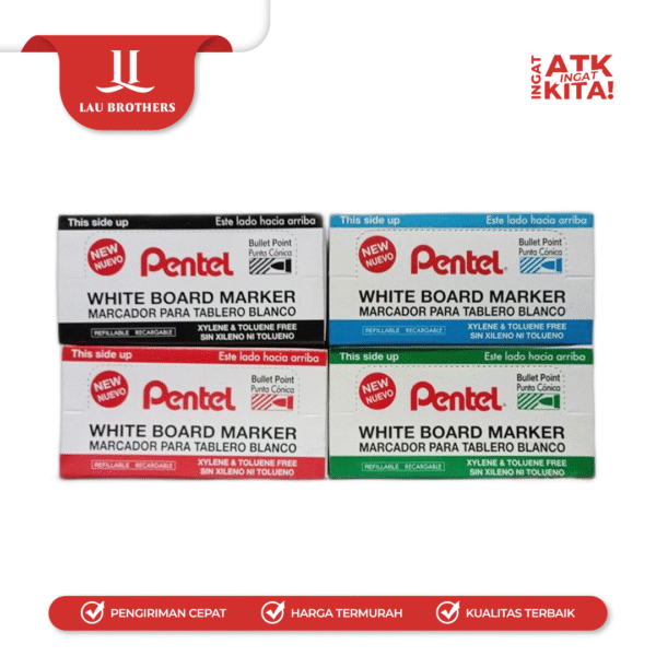 PENTEL SPIDOL PAPAN TULIS/ WHITEBOARD MARKER MW45 (1PC) - Image 2