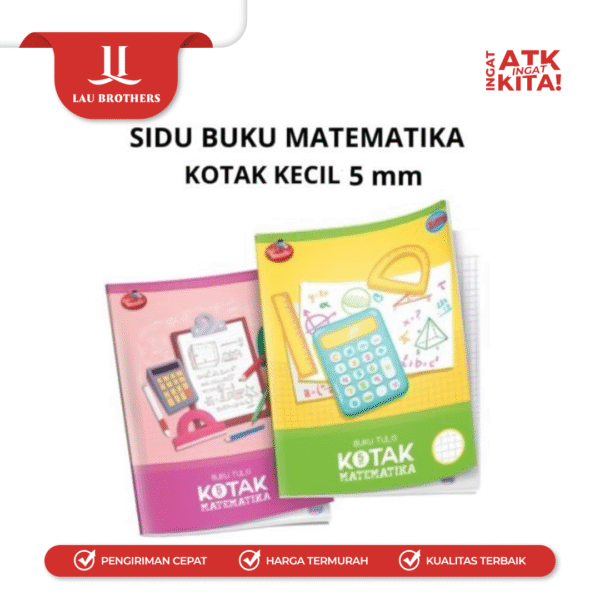 SIDU BUKU TULIS KOTAK-KOTAK 5mm 38LEMBAR (1PACK/ 10BUKU) - Image 2