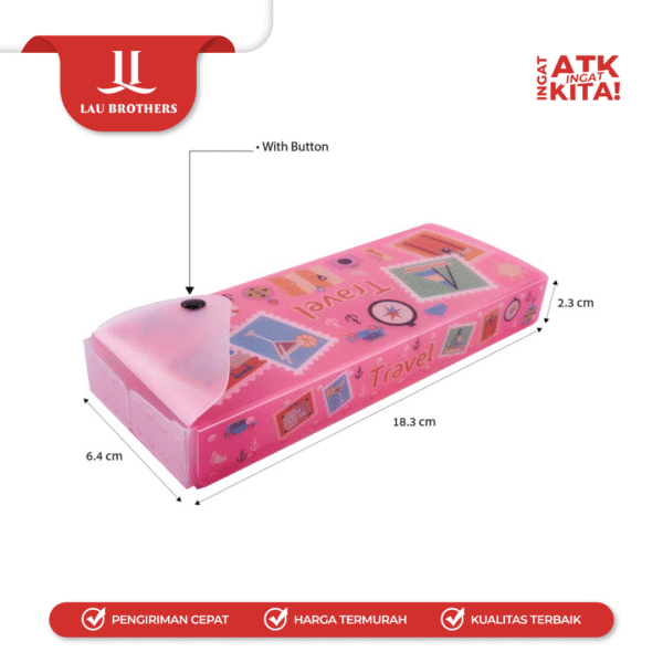 JOYKO TEMPAT PENSIL PLASTIK PC-0719 (1PC) - Image 3