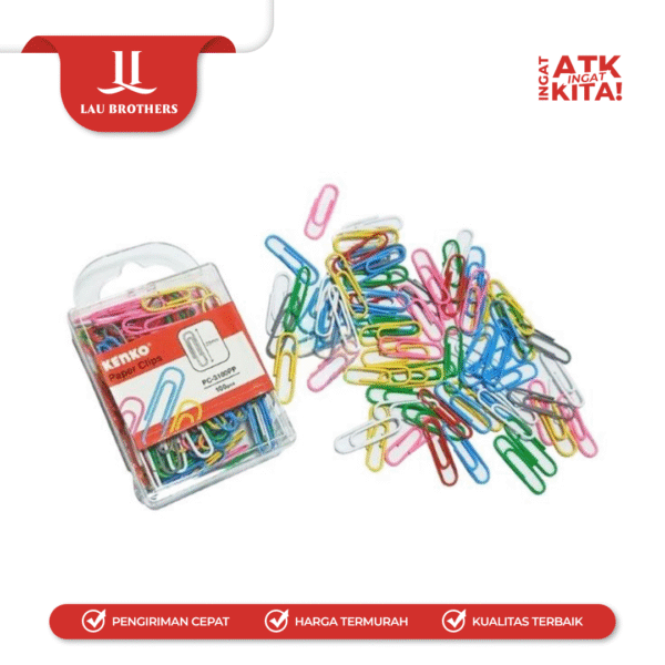 KENKO KLIP KERTAS/ PAPER CLIP PC-3100PP (1BOX/ 100PCS) - Image 4
