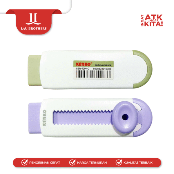 KENKO PENGHAPUS GESER/ SLIDING ERASER SER-12P4C (1PC) - Image 4