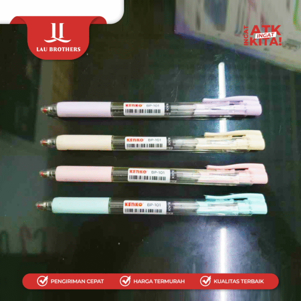 KENKO PULPEN SEMI GEL 0,7mm BP-101 (1LSN/ 12PCS) - Image 4