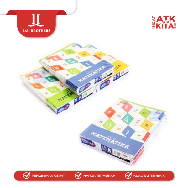 SIDU BUKU TULIS KOTAK-KOTAK 5mm 38LEMBAR (1PACK/ 10BUKU) - Image 6